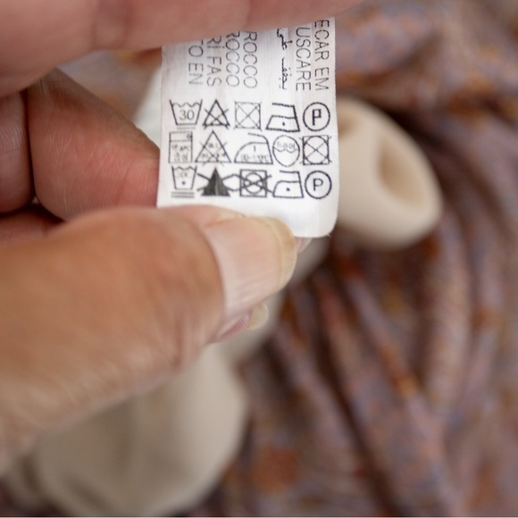 Zara Multicolor Chiffon Dressy & Chic Paisley Printed Women’s Blouse Size Medium - Picture 14 of 17